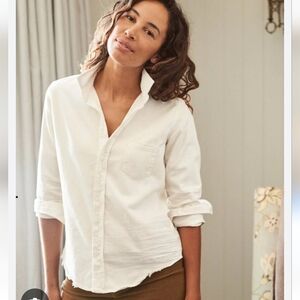 Frank & Eileen Barry Denim Vintage White Size S